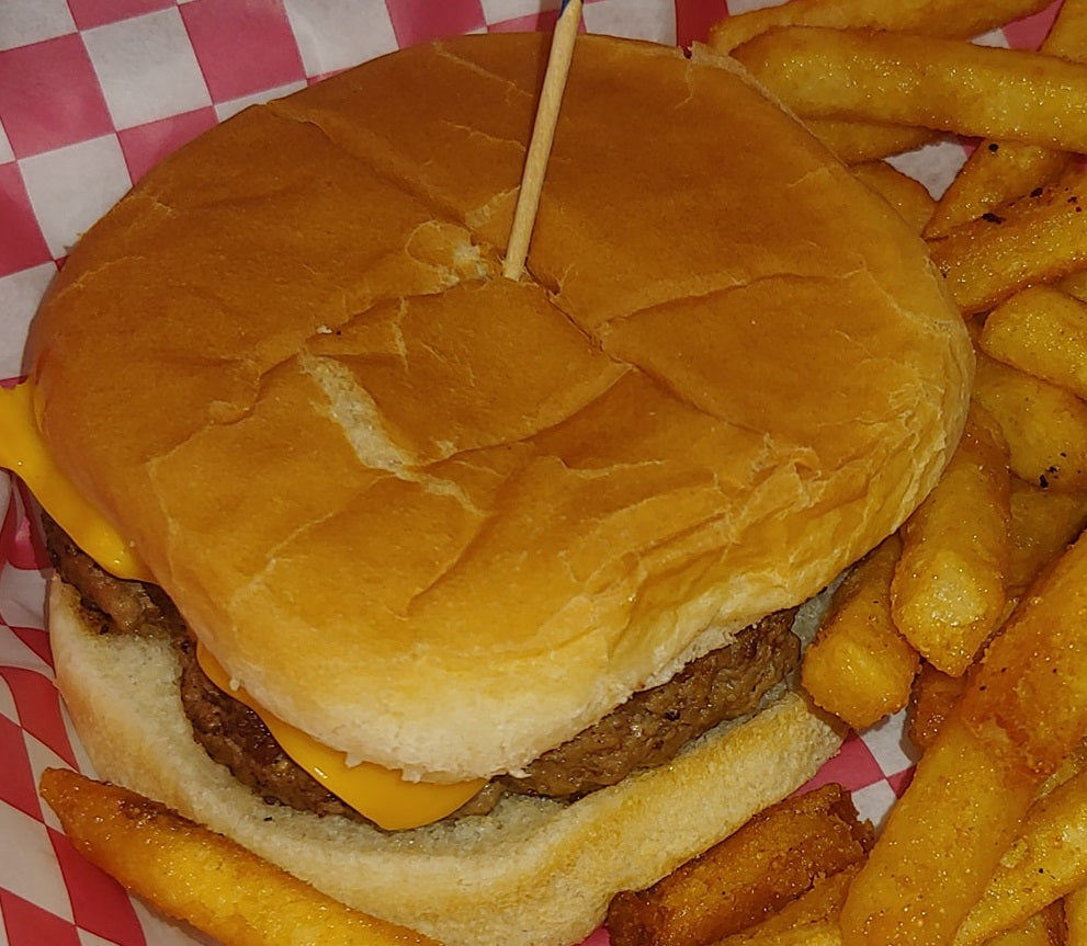 Basic Cheeseburger Cheddar Cheese  Hamburger