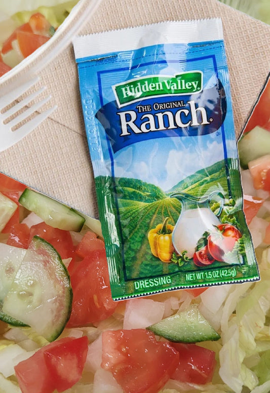 Seafood Platter Salad with Ranch Dressing - Side Salad